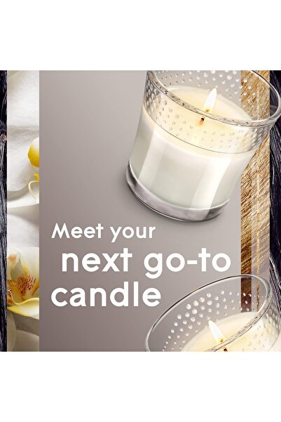 Glade Sheer Vanilla Embrace Scented Candle, 3.4 oz (Small Jar)