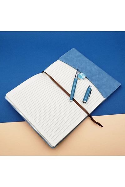 Wolawood Special Boxed Leather Notebook Vip Roller Pen Gift Set Lined Daily Memory Souvenir Notebook Concept Set