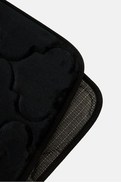Celeste Memory Foam Bath Mat, Black