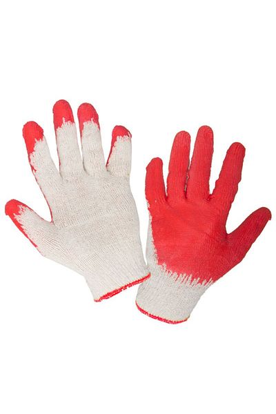 Lahti Pro Latex Glove With Polyester-Cotton Thin Type / Red - 9