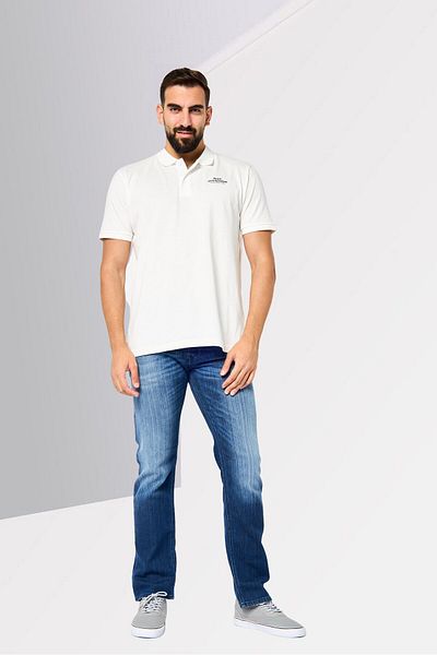 John Richmond Men Regular Fit Brand Logo Short Sleeves Polo Shirt, White