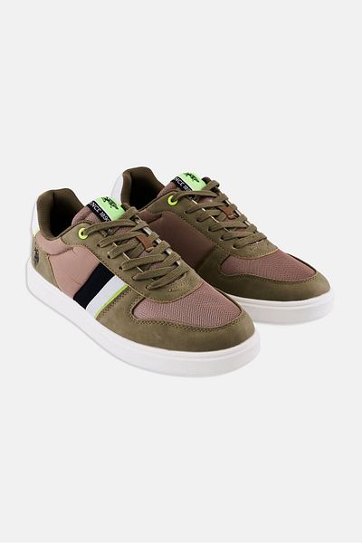 U.S. Polo Assn. Men Textile-Eco Nubuck Lace Up Casual Shoes, Multicolor