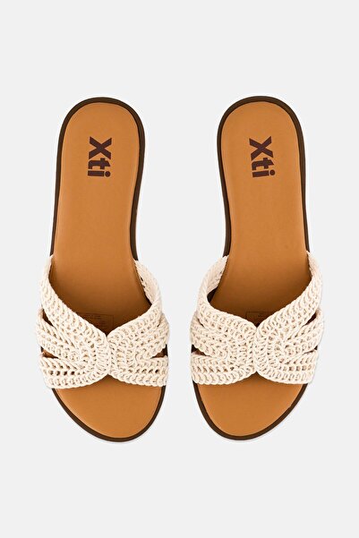 XTI Women Slip On Flats, Beige