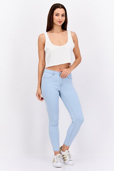 Reserved Women Scoop Neck Textured Tank Top, White
