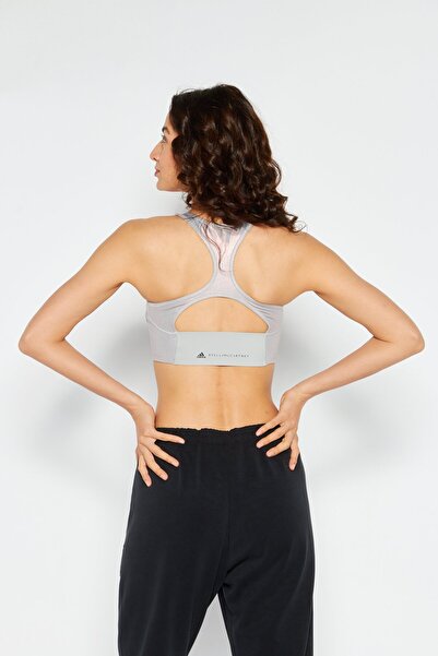 adidas x Stella McCartney Women Sportswear Fit Sleeveless Training Crop Tank Top, Hazy Rose/Grey