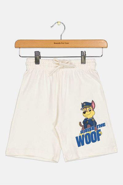 NİCKELODEON Kids Boy Paw Patrol Drawstring Short, Off White