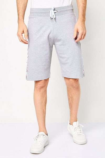 Moschino Men Brand Logo Basic Shorts, Grey