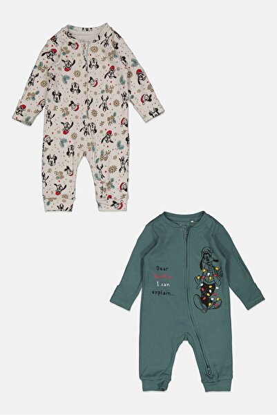 Cool Club Toddlers Boy 2 Pcs Disney Romper, Multicolor
