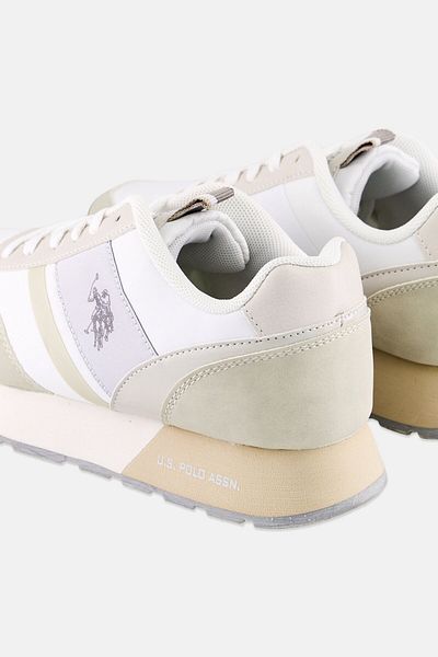 U.S. Polo Assn. Women Nylon-Eco Suede Lace Up Casual Shoes, Multicolor