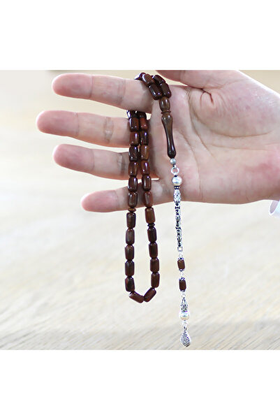 Tesbihane Ασημένιο 925 κορυφαίας ποιότητας χάντρες προσευχής Kuka με φούντα και κομμένο στιλ, εξειδικευμένο χρώμα