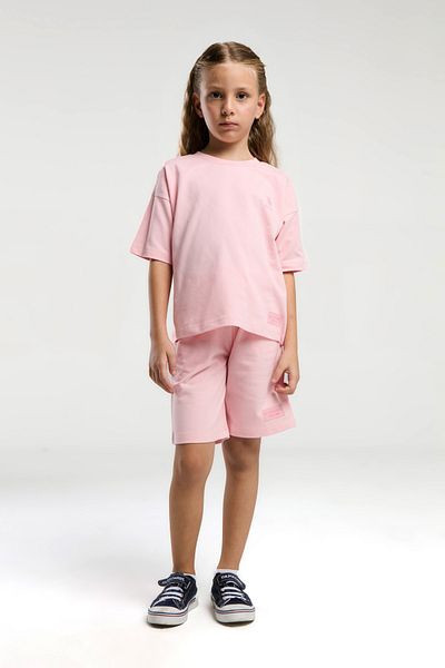 U.S. Polo Assn. Girls' Crew Neck 100% Cotton Bermuda Suit Th90Cl.Pl20