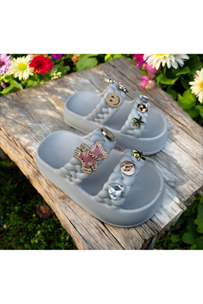 Hızlı Al Girl's Stone Slippers.Garden Beach Pool Stone Slippers Suitable for Daily Use