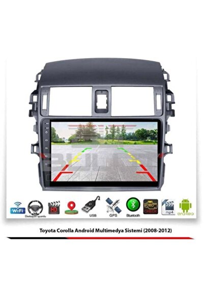 Blueway TOYOTA COROLLA (2007-2011)-9''ANDROİD GERÇEK 2+32 GB /1.6Ghz WIFI 5.0Ghz BT 5.4-CARPLAY-HD KAMERALI