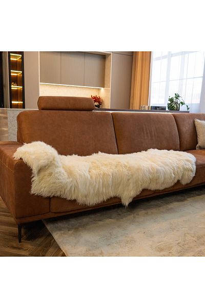 LUXUSKIN Ivory double bedskin – short hair