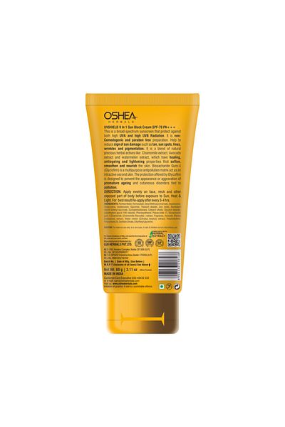 Oshea Herbals UV Shield Sun Block Gel SPF 70 60 g