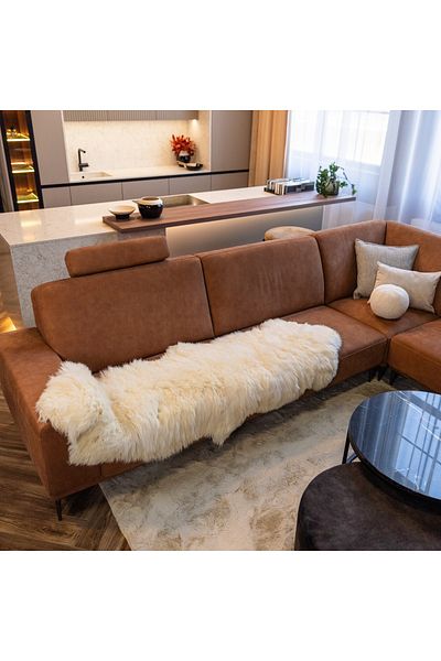 LUXUSKIN Ivory double bedskin – short hair