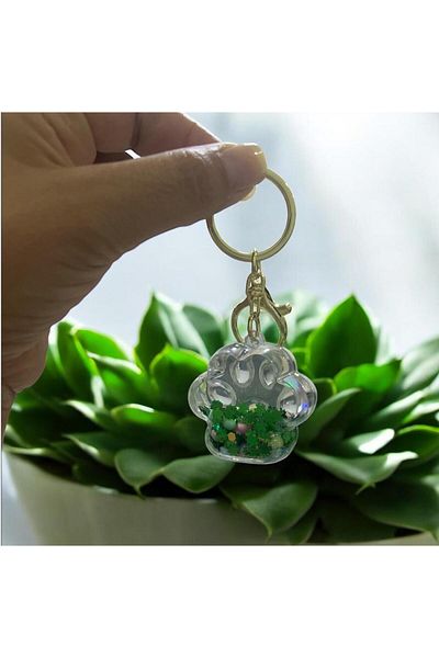 demirosa Wagon Wheel with Sim Particles Inside Keychain & Bag Accessory