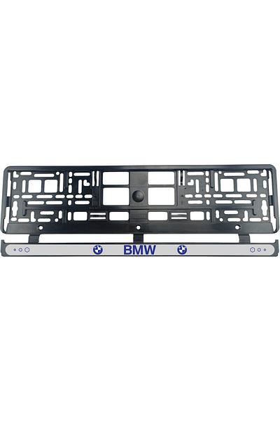 OEM Set of 2, BMW Blue license plate holder