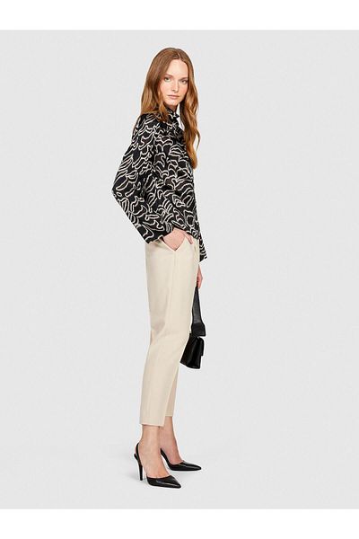 Sisley Viscose Blended Regular Waist Stretch Jogger Pants Women's Mink Pants - 323A4Kvxl5Cm7