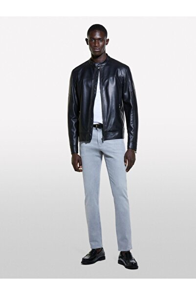 Sisley Cotton Blend Vintage Washed Effect Skinny Pants Men's 888 Trousers - 324A4Rg4Se02A