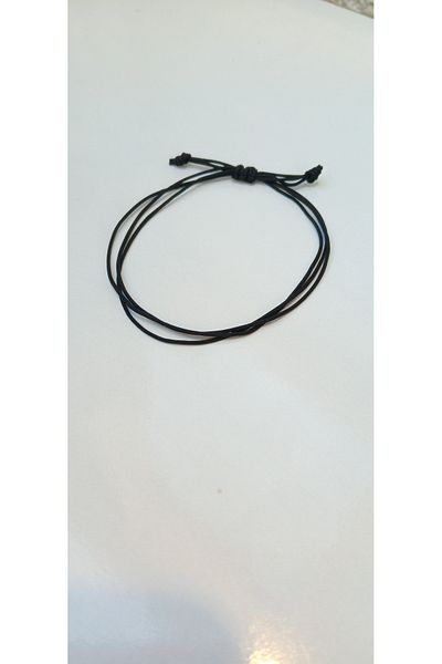 tutu tasarım alaçatı Black Unisex Rope Bracelet