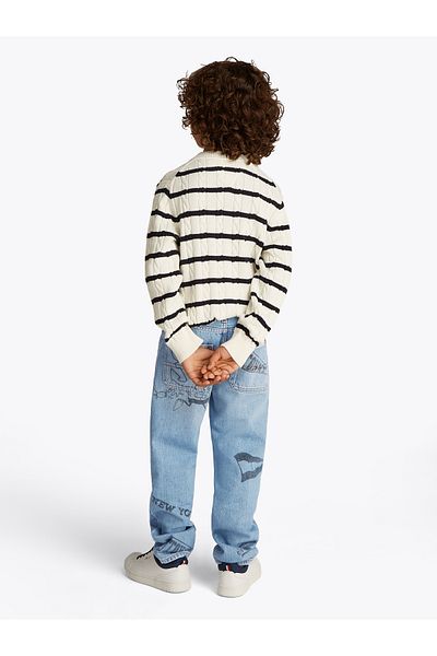 Tommy Hilfiger Boys Authredcastprint Print Relaxed Jeans