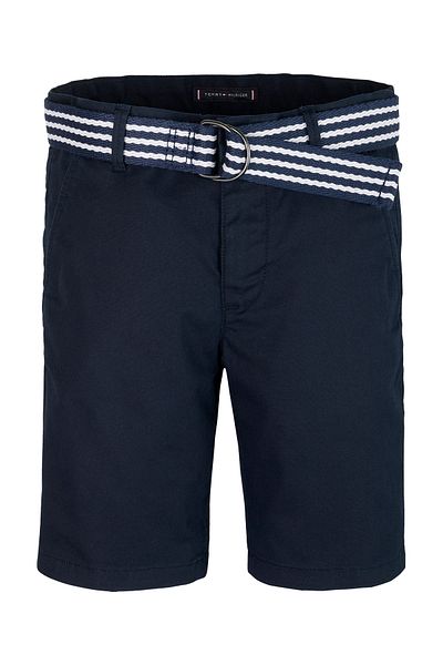 Tommy Hilfiger Boys Dark Night Navy Woven Belted Shorts