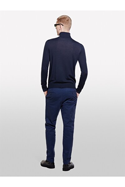 Sisley Erk_Pamuk Змішані вузькі брюки-чіно для чоловіків Блідо-сині брюки - 324A4JGCSF04W