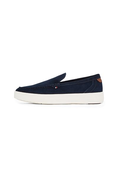Tommy Hilfiger Men Desert Sky Signature Slip-On Suede Loafers