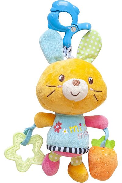 Moon Pull String Musical Toy For Stroller, Car Seats, Diaper Bags, 3 Months Above - Rabbit