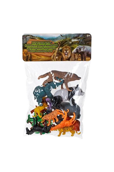 SyaMAG Set Animale Salbatice, Model Multicolor, 16 Bucati, Plastic