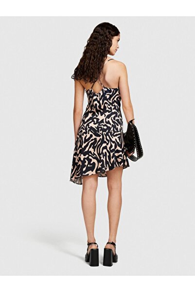 Sisley Chandelier Collar Black - Multicolor Mini Women's Dress 4Gihlv05Y