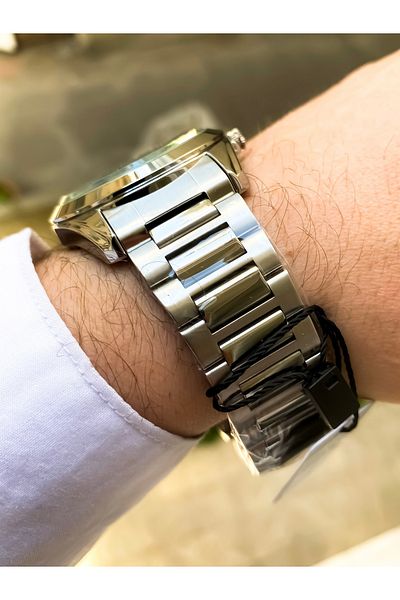 Reward Men's Wrist Watch Waterproof Silver Color Bracelet Gift