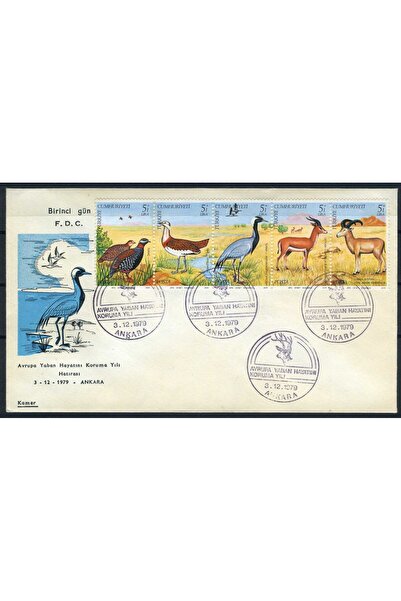 Koleksiyon Pulları,Avrupa Yaban Hayatı Koruma ,FDC Zarf,Konsept Hediyelik,Hobi