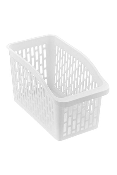 SyaMAG Organizator Frigider, Plastic, Alb, Dimensiuni 29x15.8x17cm, Potrivit Masina de Spalat Vase