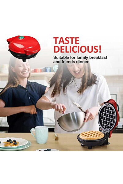 Generic Mini Waffle Maker – Non-Stick Compact Electric Waffle Iron for Kids, Home, Travel & Dorm Use