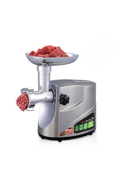 Sanford Stainless Steel Meat Grinder – 2-Speed Electric Mincer with Sausage Kit & 3 Cutting Plates
