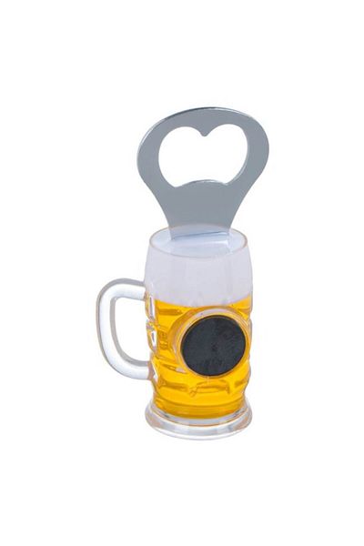 SyaMAG Bottle opener with magnet, beer mug shape, 6 x 5 x 10 cm