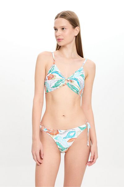TOOSALTY Women's Multi-Color Textured Wide Triangle Bikini Set 25Sw002St