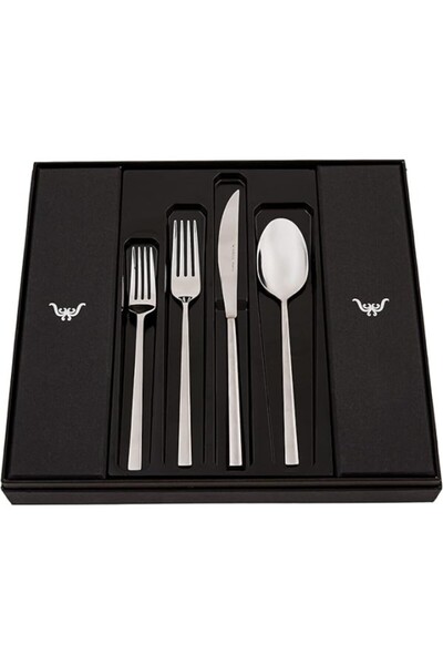 ShopZum Slm Milas 24 Piece Fork Spoon Knife Set Boxed New Design 1099594