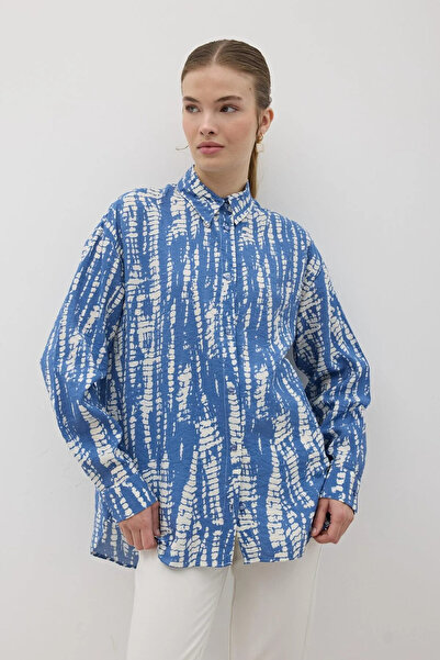 ayriss Kadın Modal Kumaş Oversize Gömlek