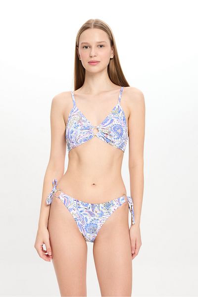TOOSALTY Women's Shal Pattern Textured Wide Triangle Bikini Set 25Sw013St