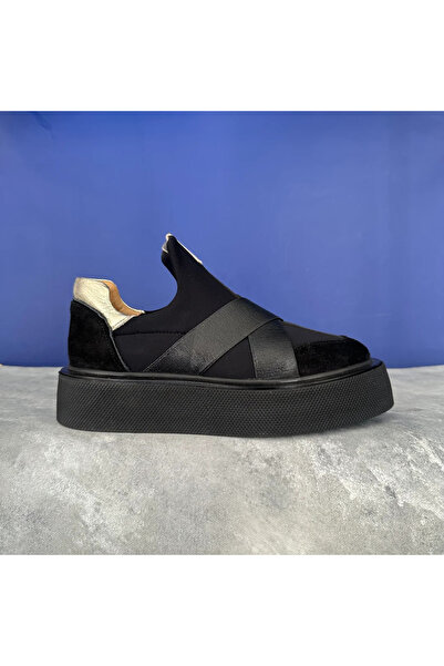 H&K GLOW Hakiki Deri Çapraz Bantlı Sneaker
