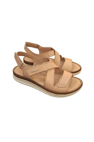 Esem 1716 Genuine Leather Nude Women's Sandals