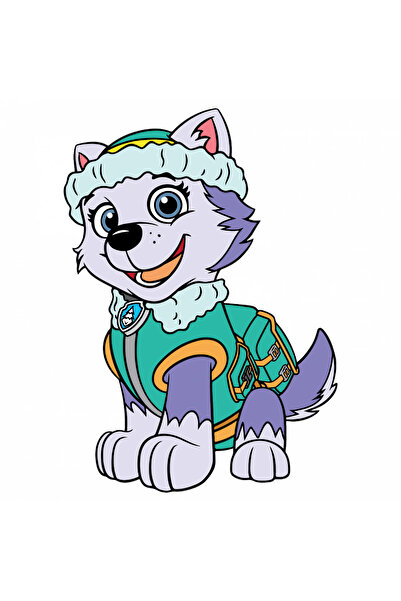 INOVATIX Set de 8 piese, autocolant Patrula Cățelușilor Everest care pozează, INOVATIX®. 6 cm