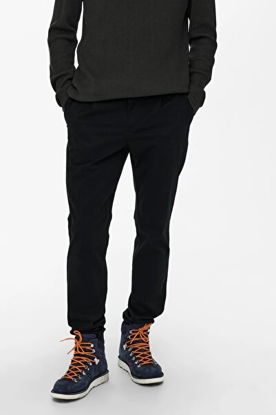 Only & Sons Onscam Chino Pk 6775 Men's Black Trousers - 22016775