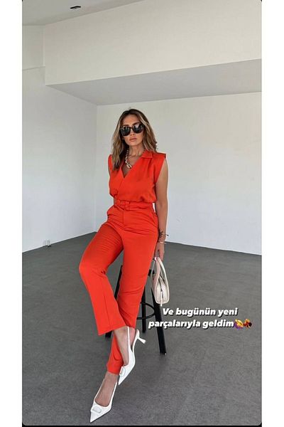 Elinmoda New Season Casual Cut Jumpsuit