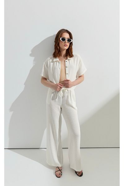 PELIA Marny White Bottom Top Set