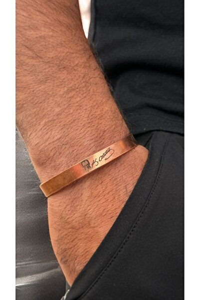 gulflower nude سوار نحاسي كمال أتاتورك قابل للتعديل لوكس للجنسين