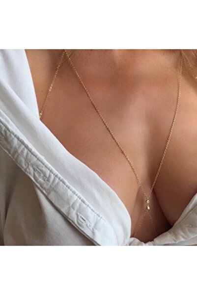 MisBoho Kararmaz Kristal Taşlı Vücut Aksesuarı